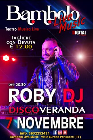 ROBYDJ DISCOVERANDA!! - Sabato <b><span style="color: #ff0000;"> 7 </span></b> Novembre